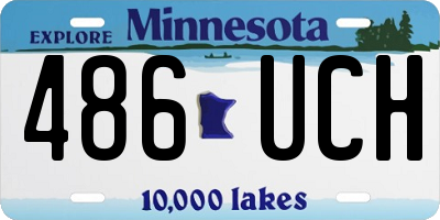MN license plate 486UCH