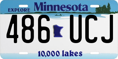 MN license plate 486UCJ