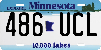 MN license plate 486UCL