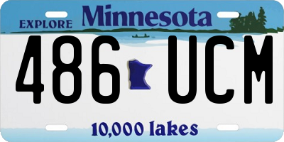 MN license plate 486UCM