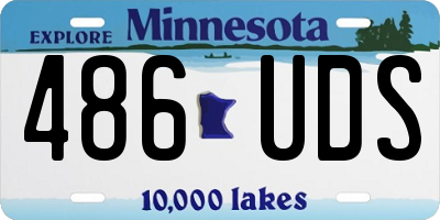 MN license plate 486UDS