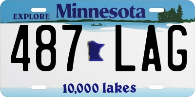 MN license plate 487LAG