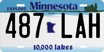 MN license plate 487LAH