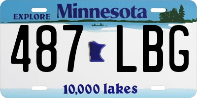 MN license plate 487LBG