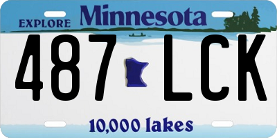 MN license plate 487LCK