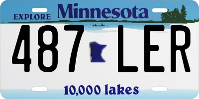 MN license plate 487LER
