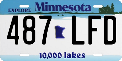 MN license plate 487LFD