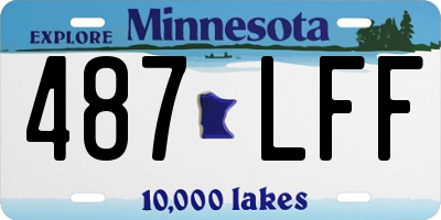 MN license plate 487LFF