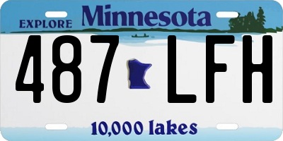 MN license plate 487LFH