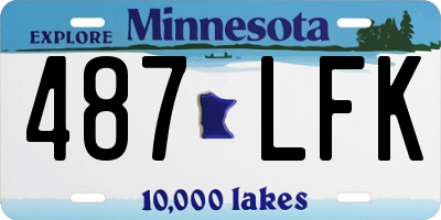 MN license plate 487LFK