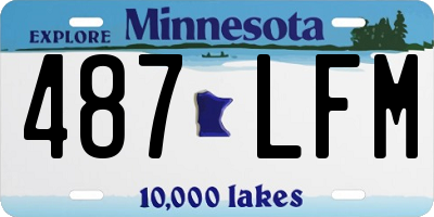 MN license plate 487LFM