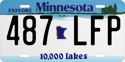 MN license plate 487LFP