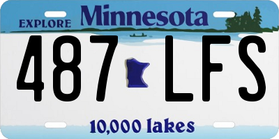 MN license plate 487LFS