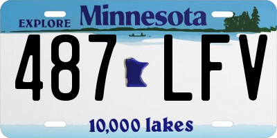 MN license plate 487LFV