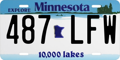MN license plate 487LFW