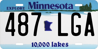 MN license plate 487LGA