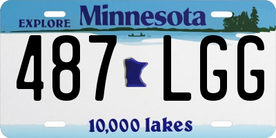 MN license plate 487LGG