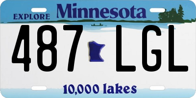 MN license plate 487LGL