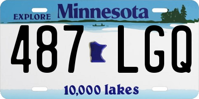 MN license plate 487LGQ