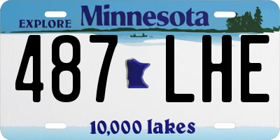MN license plate 487LHE