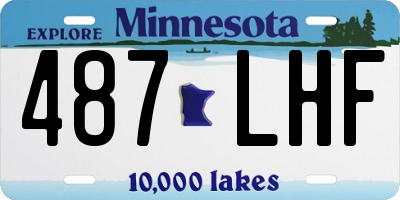 MN license plate 487LHF