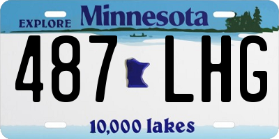 MN license plate 487LHG