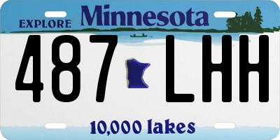 MN license plate 487LHH