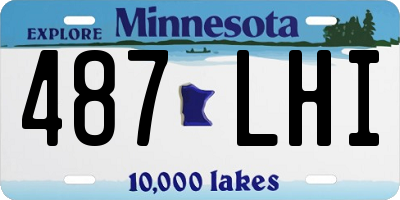 MN license plate 487LHI