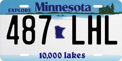 MN license plate 487LHL