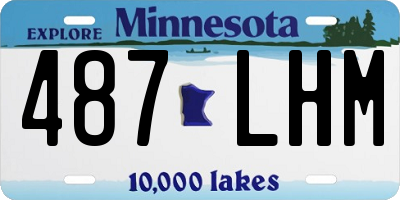 MN license plate 487LHM