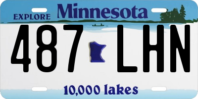 MN license plate 487LHN