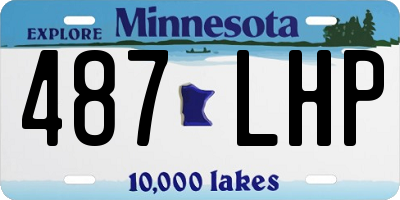 MN license plate 487LHP