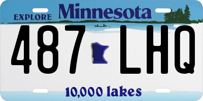 MN license plate 487LHQ