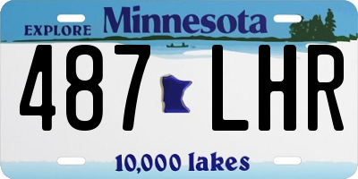 MN license plate 487LHR