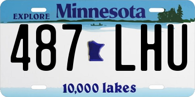 MN license plate 487LHU