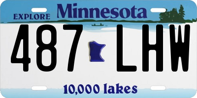 MN license plate 487LHW