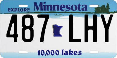 MN license plate 487LHY