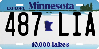 MN license plate 487LIA