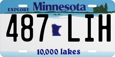 MN license plate 487LIH