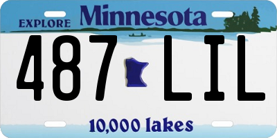 MN license plate 487LIL