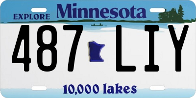 MN license plate 487LIY