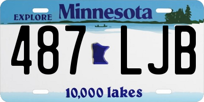 MN license plate 487LJB