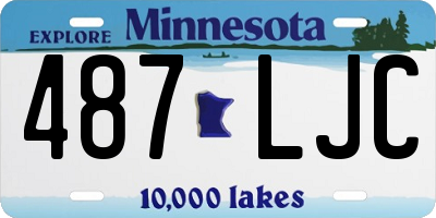 MN license plate 487LJC