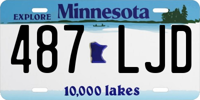 MN license plate 487LJD