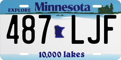 MN license plate 487LJF