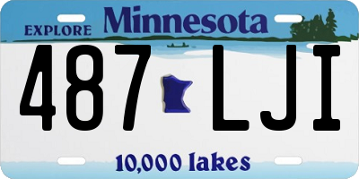 MN license plate 487LJI