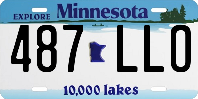 MN license plate 487LLO