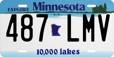 MN license plate 487LMV