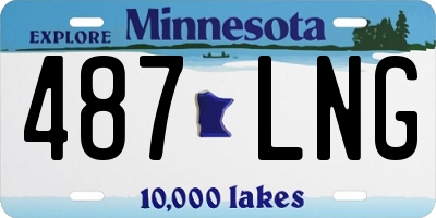 MN license plate 487LNG