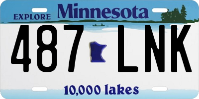 MN license plate 487LNK